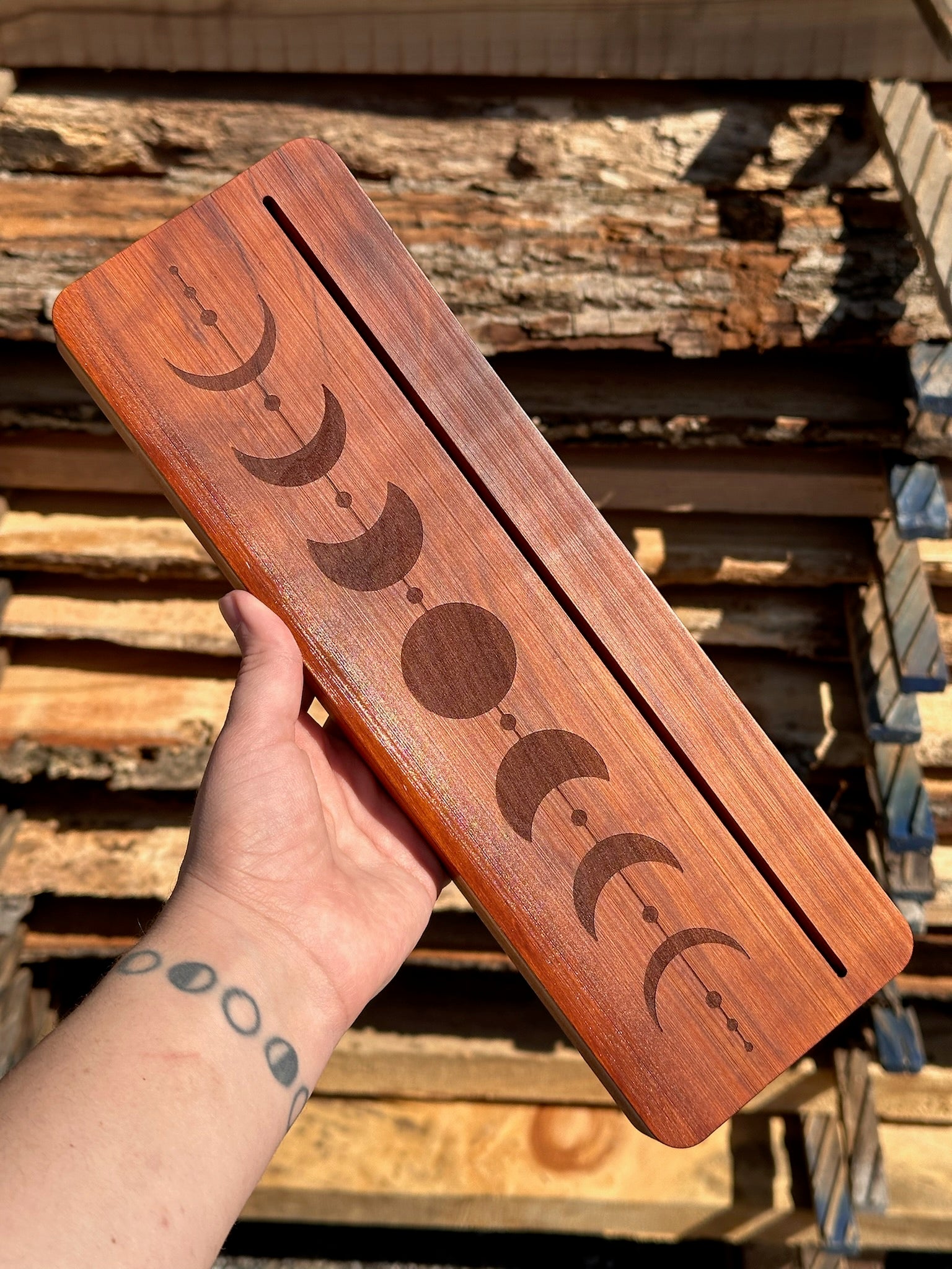 Custom Engraved Card Holder, Personalized Oracle Deck Holder