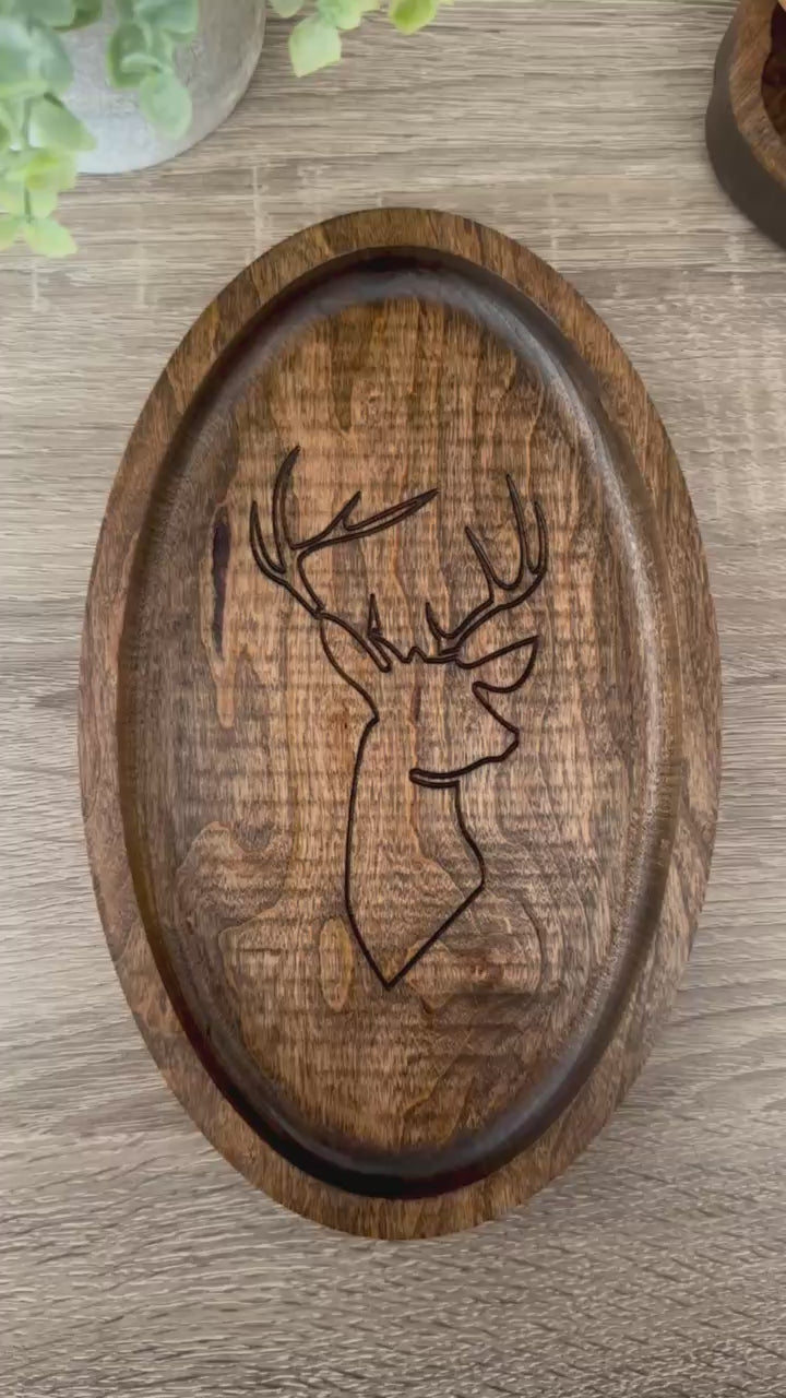 deer head tray catchall 